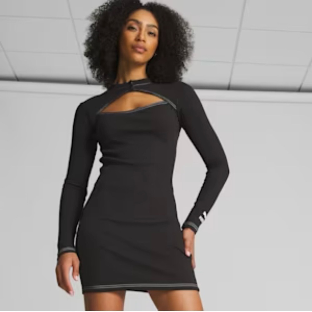 PUMA We Are Legends Ribbed Black Dress Large NWT
